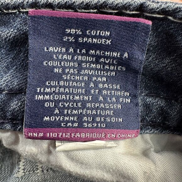 Vigoss NEW YORK SLIM BOOT Cut Size 7/8 Blue Mid Rise Jeans Denim Pants 31x30 - Picture 13 of 13